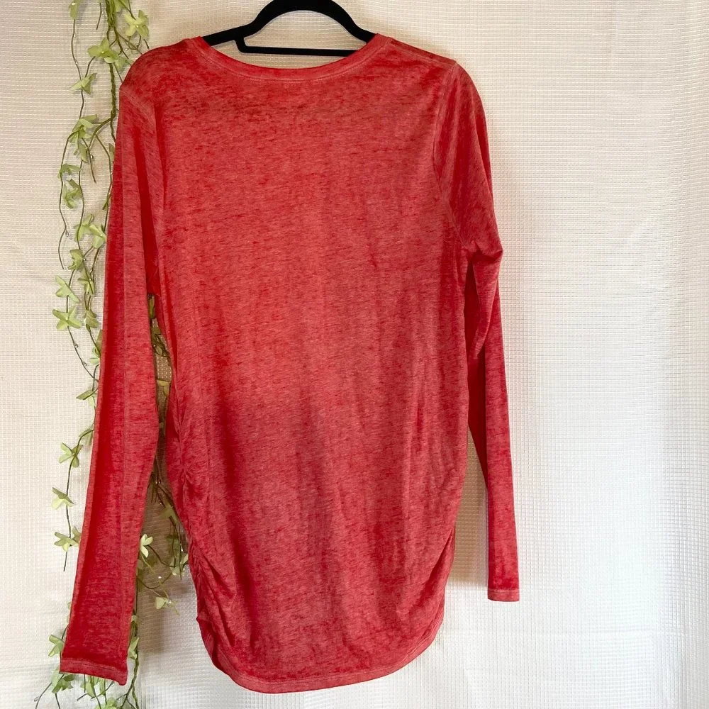 Motherhood Maternity Holiday Long Sleeve T-Shirt Red Large - Picture 4 of 8
